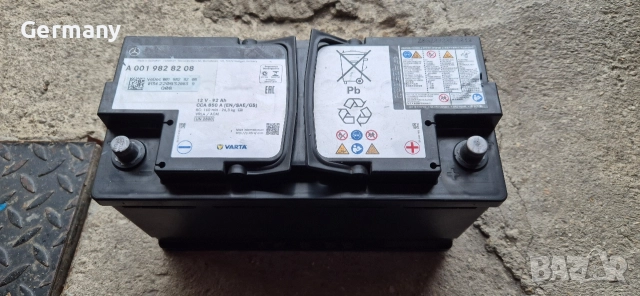 agm акумулатор mercedes varta 92ah bmw audi vw