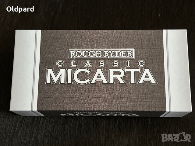 Колекционерски джобен сгъваем нож с две остриета RR Trapper Green Micarta. (RR1990), снимка 5 - Ножове - 42457667