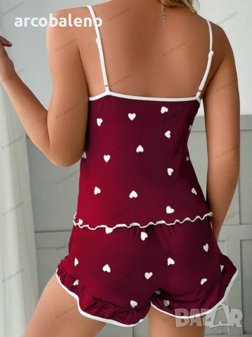 Дамска пижама, модерен комплект от две части, 5цвята , снимка 5 - Пижами - 39746087