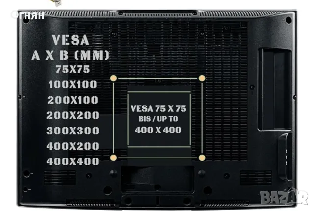 Стенна стойка за телевизор MOUNTY може да издържи до 105 кг, снимка 8 - Стойки, 3D очила, аксесоари - 47397307