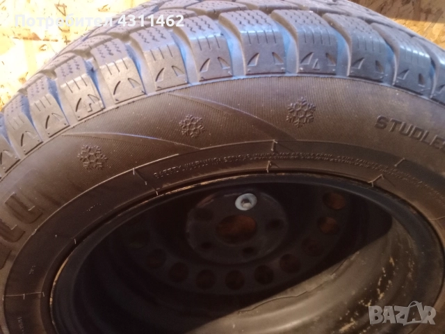 4 бр. Зимни гуми с джанти 15, снимка 6 - Гуми и джанти - 52012112