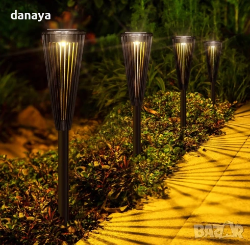 2429 Соларна градинска лампа за пътеки и двор, 43 см