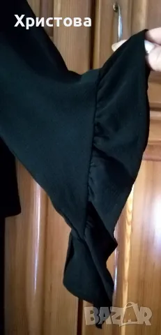 Черна асиметрична риза-туника SHEIN, XL, снимка 3 - Туники - 47847302