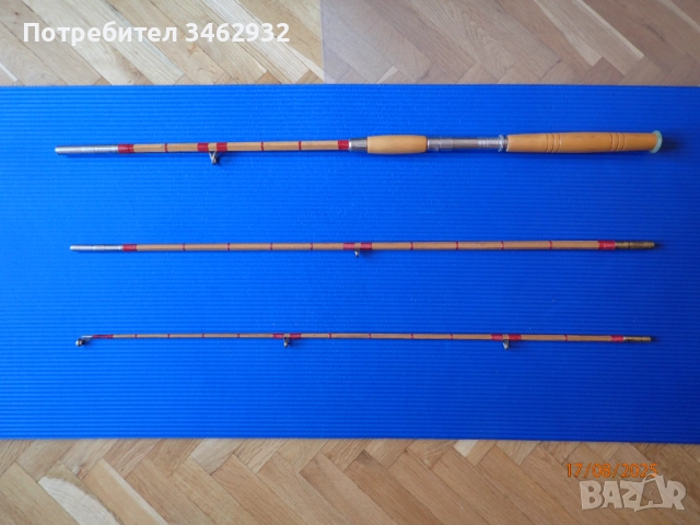 Бамбуков шестостенен риболовен прът