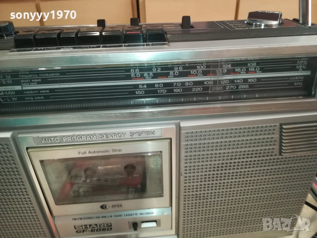 SHARP GF-6060 MADE IN JAPAN 2511251331, снимка 7 - Радиокасетофони, транзистори - 52535504
