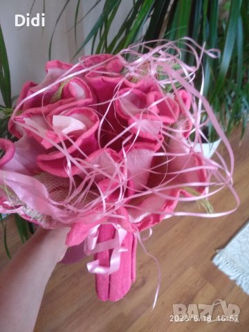 Бонбонен букет , снимка 2 - Декорация за дома - 41245773