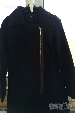 Дамско черно палто