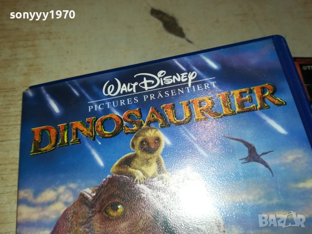 DINOSAURIER-ORIGINAL VHS VIDEO TAPE-ВНОС GERMANY 2409250958, снимка 2 - Други жанрове - 51816830