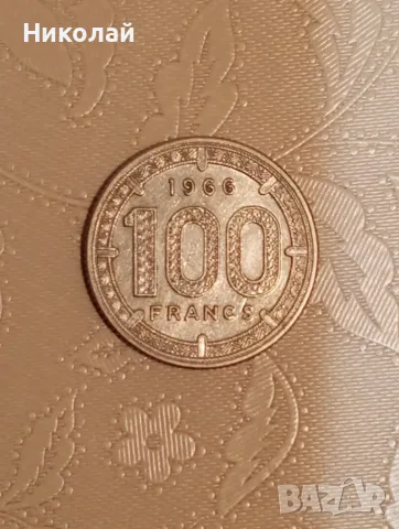 100 франка  1966 г. Екваториална африка