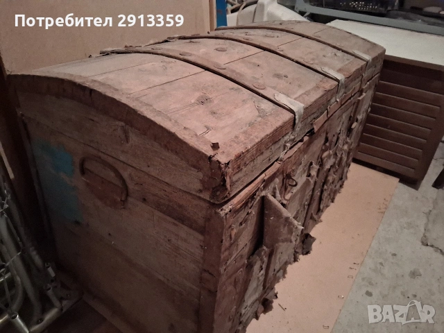 Голям и много стар сандък., снимка 2 - Антикварни и старинни предмети - 53094754