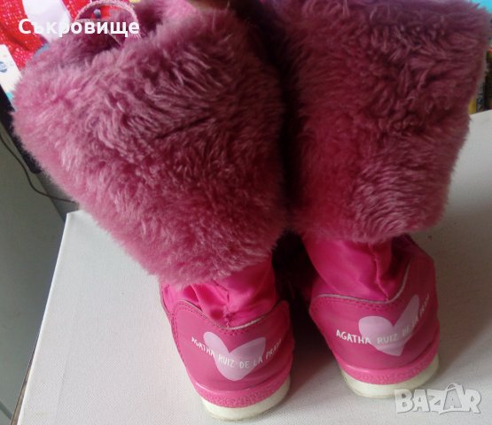 Детски ботуши апрески розови за момиче зимни боти момичешки, снимка 13 - Детски боти и ботуши - 40329036