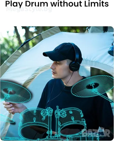 Комплект електронни барабани AeroBand PocketDrum2 MAX, снимка 5 - Ударни инструменти - 55933860