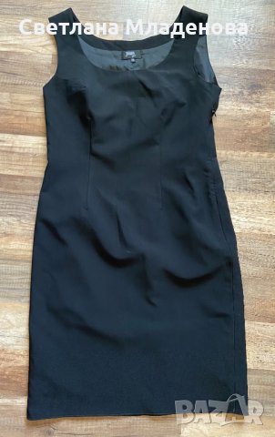 Класическа черна рокля, снимка 2 - Рокли - 33924481