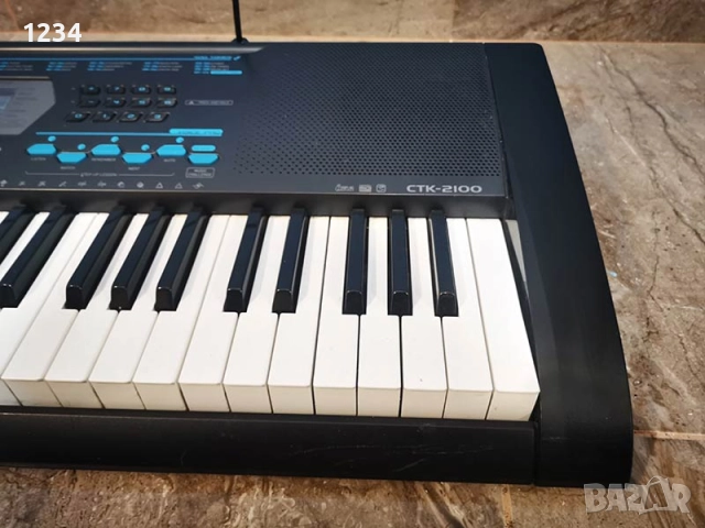 синтезатор клавир CASIO CTK-2100 пиано с 5 октави плътни клавиши и USB, снимка 6 - Синтезатори - 52254070