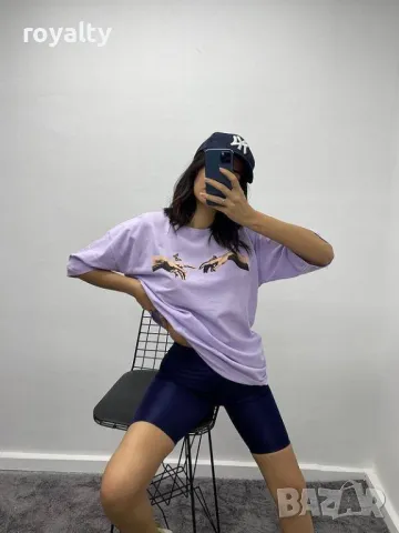 Дамска розова тениска Два цвята , снимка 2 - Тениски - 50267002