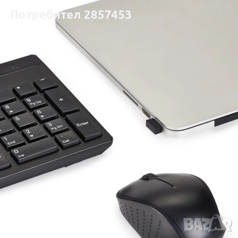 Amazon Basics безжичен комплект клавиатура + мишка (Full-Size), QWERTY, снимка 5 - Клавиатури и мишки - 53655016