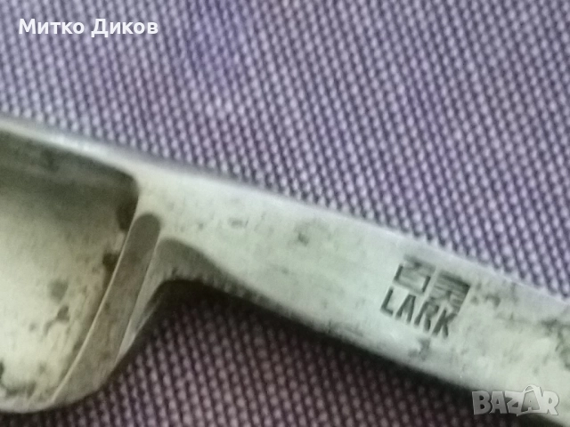 Ларк марков бръснач 8.5х2см острие винтидж отличен, снимка 5 - Антикварни и старинни предмети - 51724584