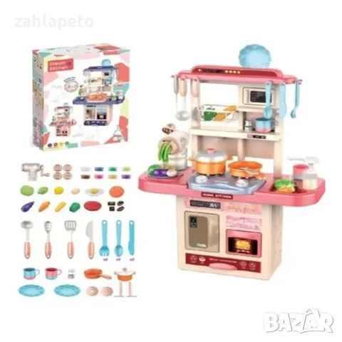 Кухня с ефект пара, пластилин и течаща вода