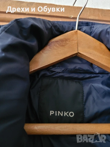 Тъмно синьо яке с качулка PINKO , снимка 3 - Якета - 51858101
