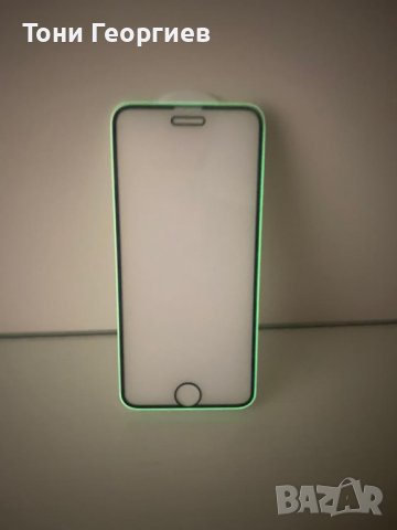 Стъклен, светещ протектор за iPhone 6/7/8/SE/X/XR/11/12+модификациите., снимка 4 - Стъкла за телефони - 39317110