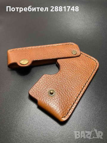 Холдер за карти ръчна изработка от естествена кожа, снимка 8 - Портфейли, портмонета - 36154125