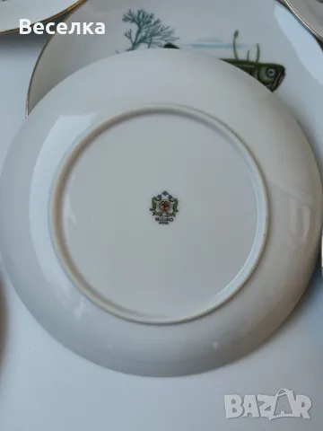 Порцеланови чинии с декор различни риби , снимка 5 - Въдици - 50056838