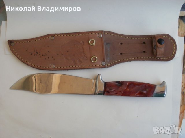 Българска оригинална стара кама нож ножче , снимка 3 - Ножове - 41648066