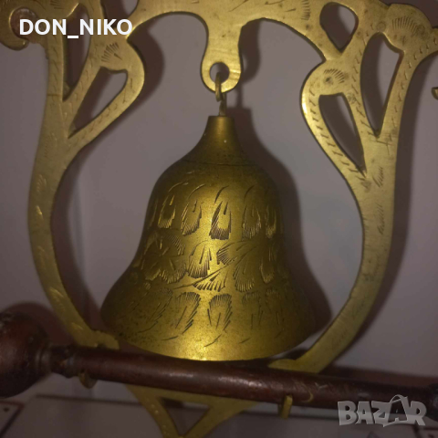 Месингова Камбанка-Гонг, снимка 5 - Антикварни и старинни предмети - 44692813