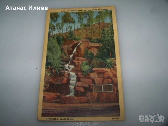 Стара пощенска картичка Ривърсайд Калифорния, САЩ, снимка 1 - Филателия - 41976482