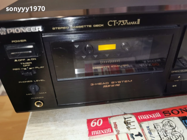 PIONEER CT-737 MARK II 3HEAD DECK MADE IN JAPAN 1503261100, снимка 5 - Декове - 53844447