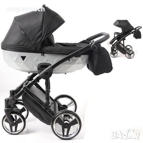 Бебешка количка Junama Mirror Satin 2в1, 3в1 НОВА, снимка 1 - Детски колички - 42083653