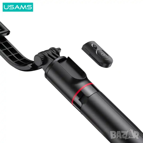 Селфи стик с ротация на 360 градуса USAMS / черен, снимка 5 - Селфи стикове, аксесоари - 44523854
