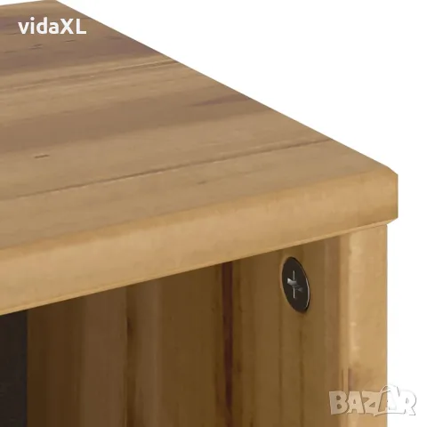 vidaXL Страничен шкаф с чекмедже ODDA 40x24x79cm масивна дървесина бор, снимка 9 - Бюфети - 56147516