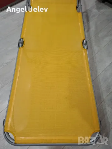 алуминиев шезлонг, снимка 3 - Градински мебели, декорация  - 49698319