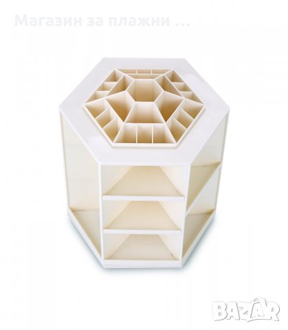 ПЛАСТМАСОВ, НАСТОЛЕН ОРГАНАЙЗЕР ЗА ГРИМОВЕ, ВЪРТЯЩ - код 2016 , снимка 6 - Други - 33965433