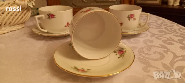 Vintage. Нови. Немски двоен сет чашка и чинийка за кафе, чай. , снимка 2 - Антикварни и старинни предмети - 49498363