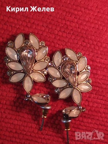 КРАСИВИ ФЛОРАЛНИ ПОЗЛАТЕНИ ФЕШЪН АРТ КРИСТАЛНИ АРТ ОБЕЦИ 24764, снимка 9 - Обеци - 36623839