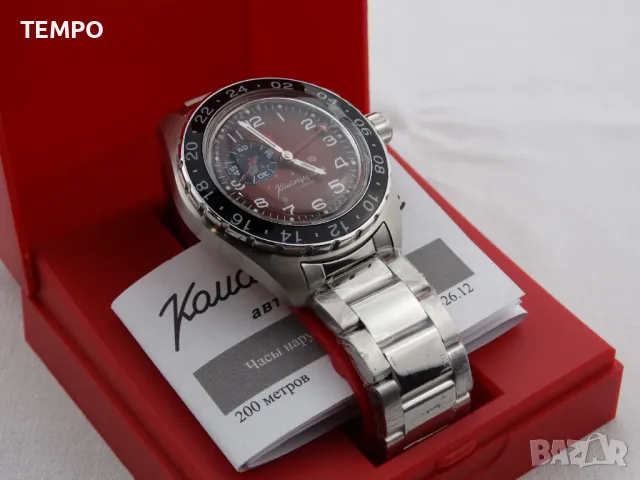 ВОСТОК КОМАНДИРСКИЕ АВТОМАТИЧЕН-GMT ref: 02017А, снимка 3 - Мъжки - 41667266