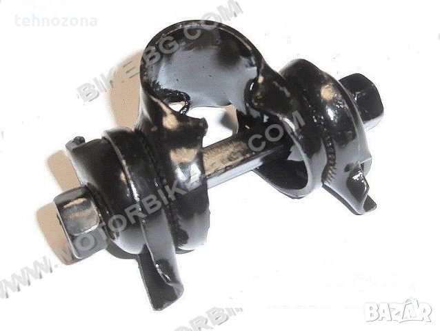 СКОБА ЗА ВЕЛО СЕДЛО СЪС ДВУСТРАНЕН ЗАХВАТ КРЪГЪЛ ЧЕРНА