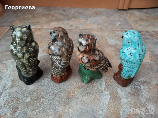 Четири керамични бухъла, снимка 4 - Колекции - 41842101