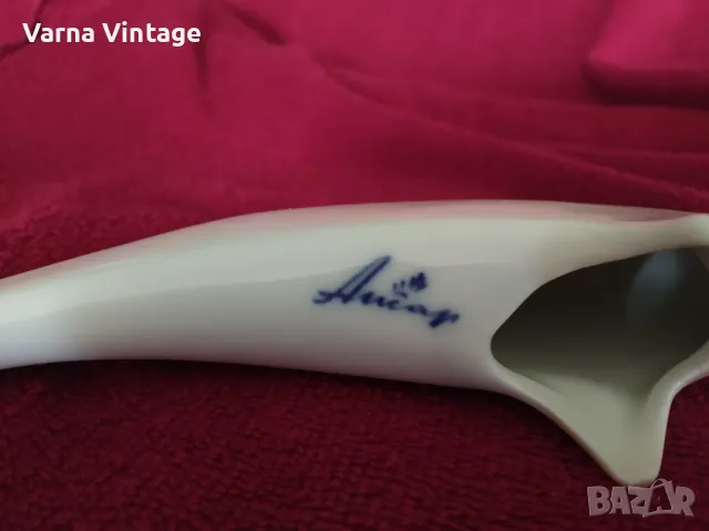 Порцеланова статуетка Делфин. ANCAP Италия. марк., снимка 6 - Колекции - 48812281