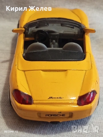 Метална количка спортен модел PORSCHE перфектно състояние за КОЛЕКЦИОНЕРИ 26593, снимка 4 - Колекции - 53571454