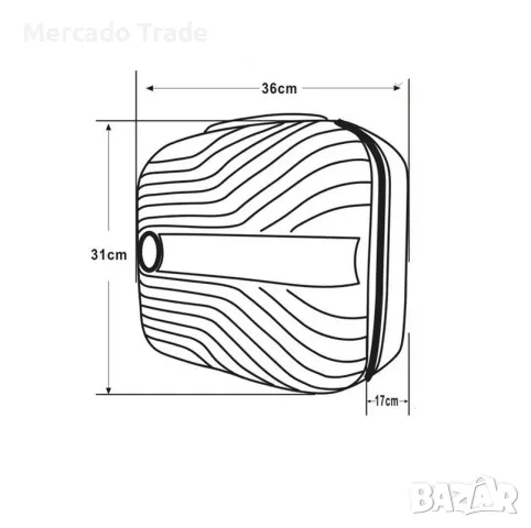 Чанта за ръчен багаж Mercado Trade, 16л., Розов, снимка 7 - Куфари - 49069472