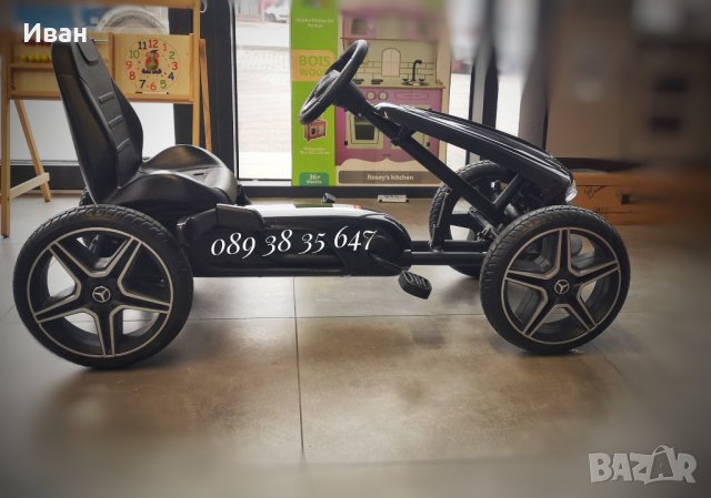 ТОП ЦЕНА!НОВО!Картинг Mercedes-Benz Go Kart с EVA гуми, снимка 2 - Детски велосипеди, триколки и коли - 39265095