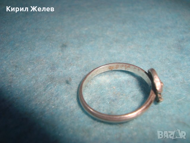 СТАР СРЕБЪРЕН ПРЪСТЕН СРЕБРО 925 РЪЧНА МАЙСТОРСКА ИЗРАБОТКА АНГЛИЯ 25817, снимка 9 - Пръстени - 35828329