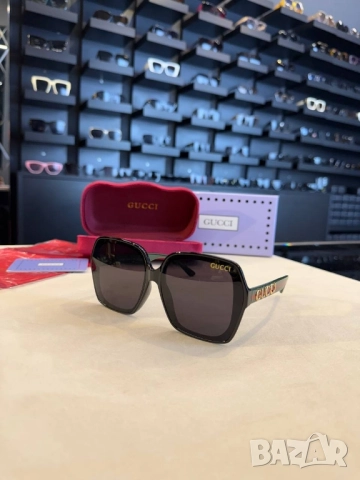 очила с черен обикновен калъф и ув защита gucci , снимка 6 - Слънчеви и диоптрични очила - 52043903