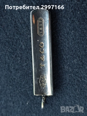 сребърна висулка Tiffany & Co , снимка 2 - Колиета, медальони, синджири - 53215862