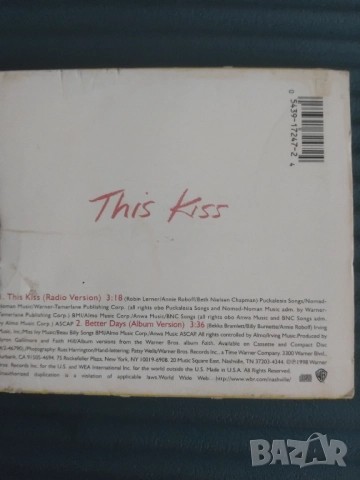 Faith Hill - This Kiss - оригинален диск , снимка 2 - CD дискове - 52241113