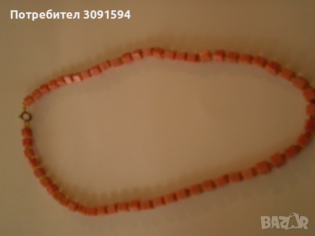  ретро Дамски  гердан мрамор от типа корал, снимка 1