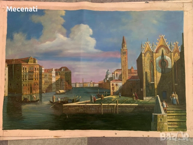 НИЛСОН (Nilson) ВЕНЕЦИЯ масло/платно, снимка 3 - Картини - 53099691